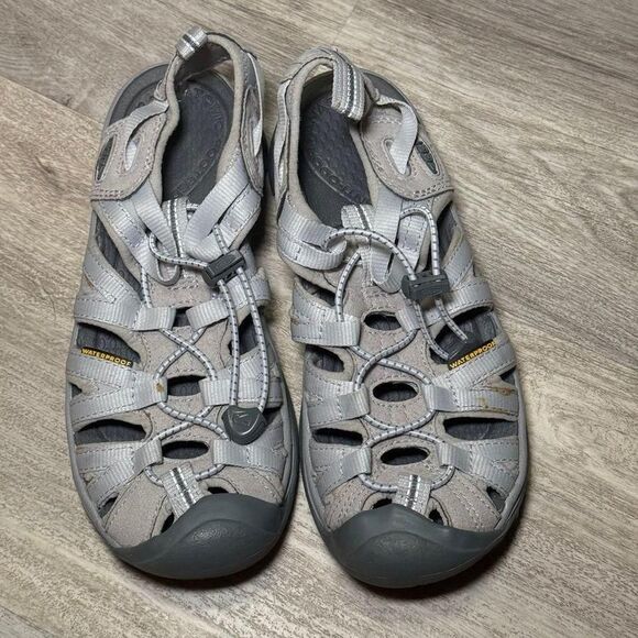 Keen Sandals Hiking Waterproof Womens 6.5 Gray Washable MSRP $120‎ - Picture 1 of 5